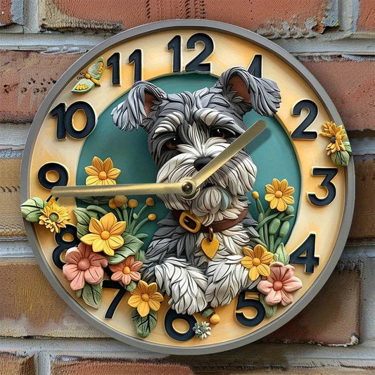 SchnauzerSilen t Wall Clock - Montero Milan