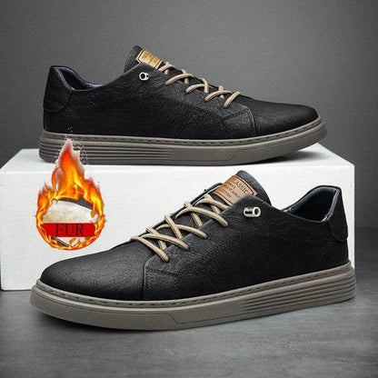 Genuine Leather Casual Oxford Sneakers - Montero Milan