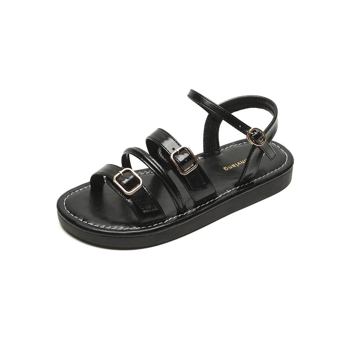 Vesta Leather Sandals - Montero Milan