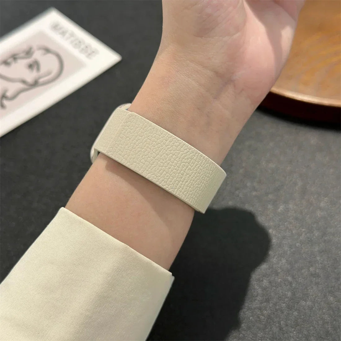 Magnetic Leather Apple Watch Band