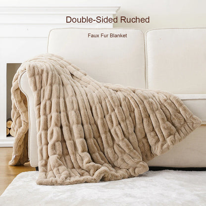 Luxury Faux Fur Throw Blanket