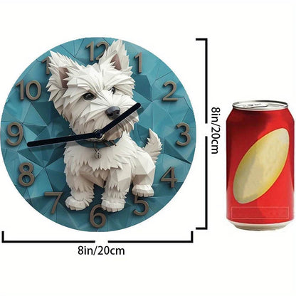 West Highland White Terrier Silent Wall Clock - Montero Milan