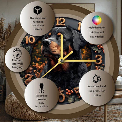 Rottweiler Silent Wall Clock - Montero Milan