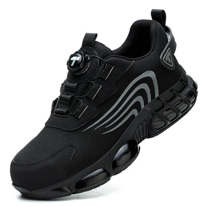 Rotary button new safety shoes for men, anti-impact and anti-piercing work shoes, fashionable men's sports shoes, and safety pro - Montero Milan