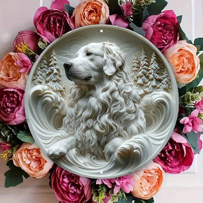 Great Pyrenees Dog Flat 3D Ornament - Montero Milan