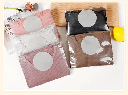 1 Set Warm Thermal Underwear Sexy Ladies Intimates Long Johns Women Shaped Sets Female Middle Collar Thermal Shaping Clothes
