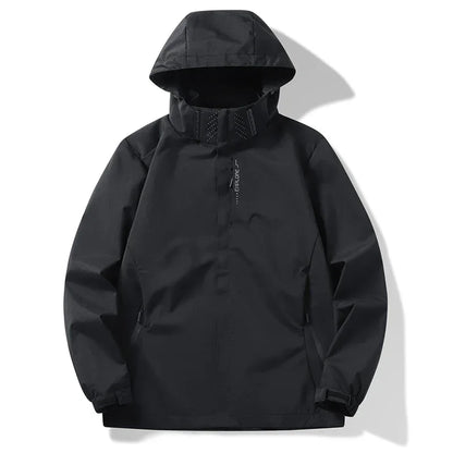 Autumn New Men's Mountaineering Jacket Windproof and Waterproof Fabric Fashion Hip Hop Design Casual Oversize Outdoors Coat