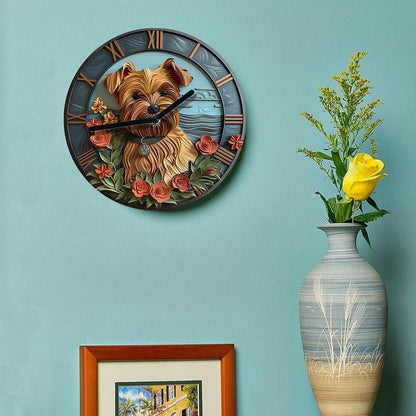 Yorkshire Terrier Silent Wall Clock - Montero Milan