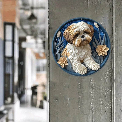 Pug Dog Flat 3D Ornament - Montero Milan