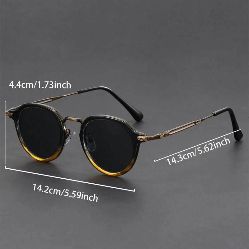 Classic Vintage Metal Sunglasses (UV400 Protection) - Montero Milan