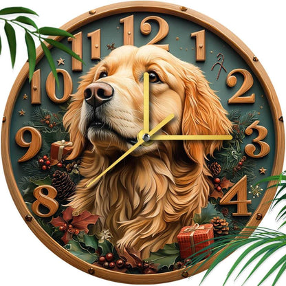 Golden Retriever Silent Wall Clock - Montero Milan