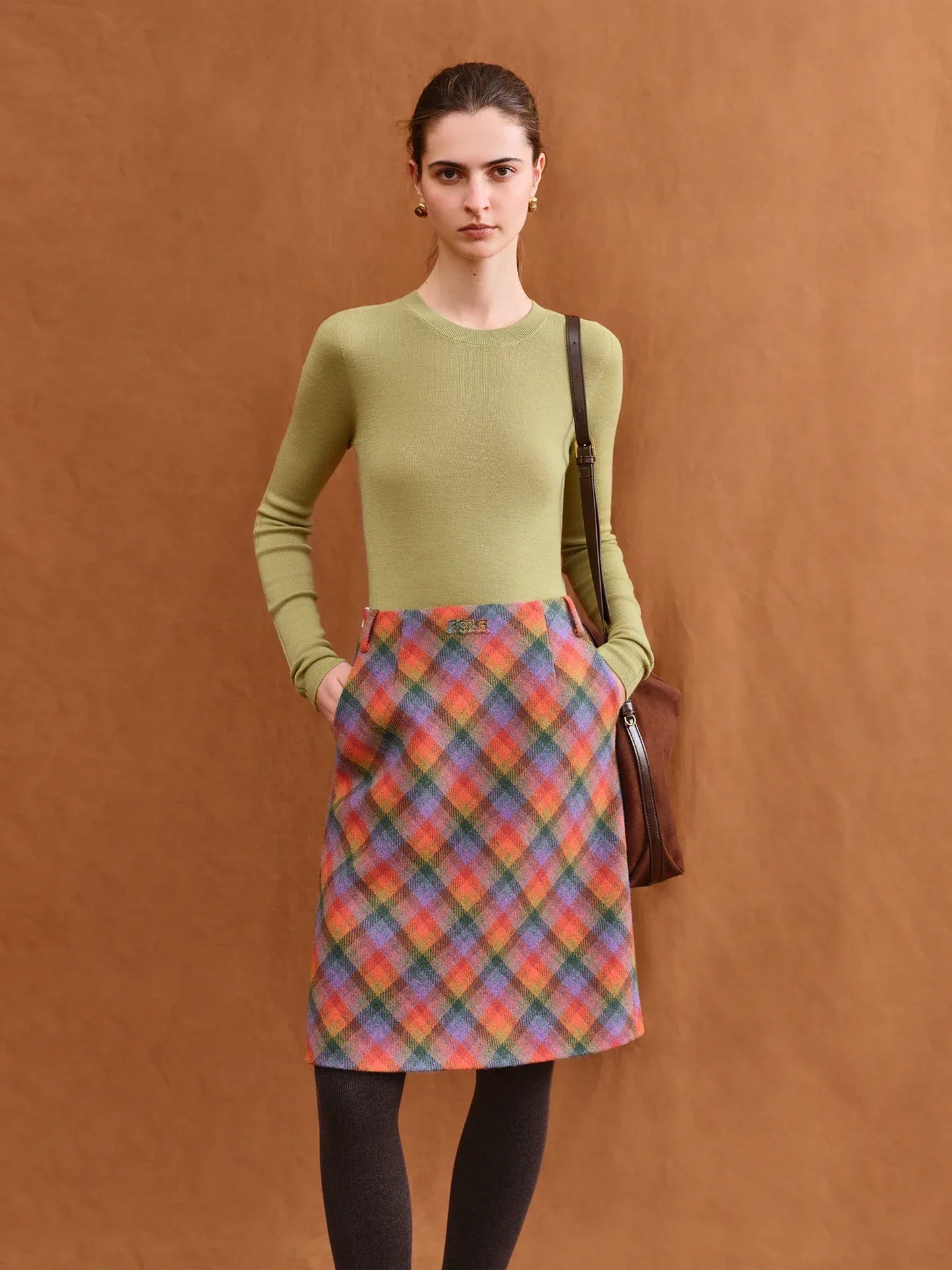 FSLE【Premium Series】German Biella Wool Autumn Super Fine Washable Seamless One-Piece Mock Neck Thermal Base Layer Shirt Women