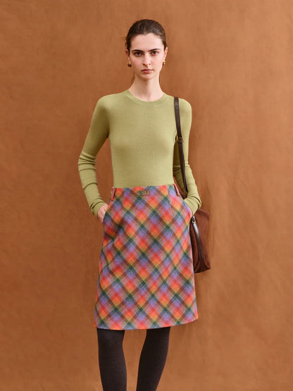FSLE【Premium Series】German Biella Wool Autumn Super Fine Washable Seamless One-Piece Mock Neck Thermal Base Layer Shirt Women