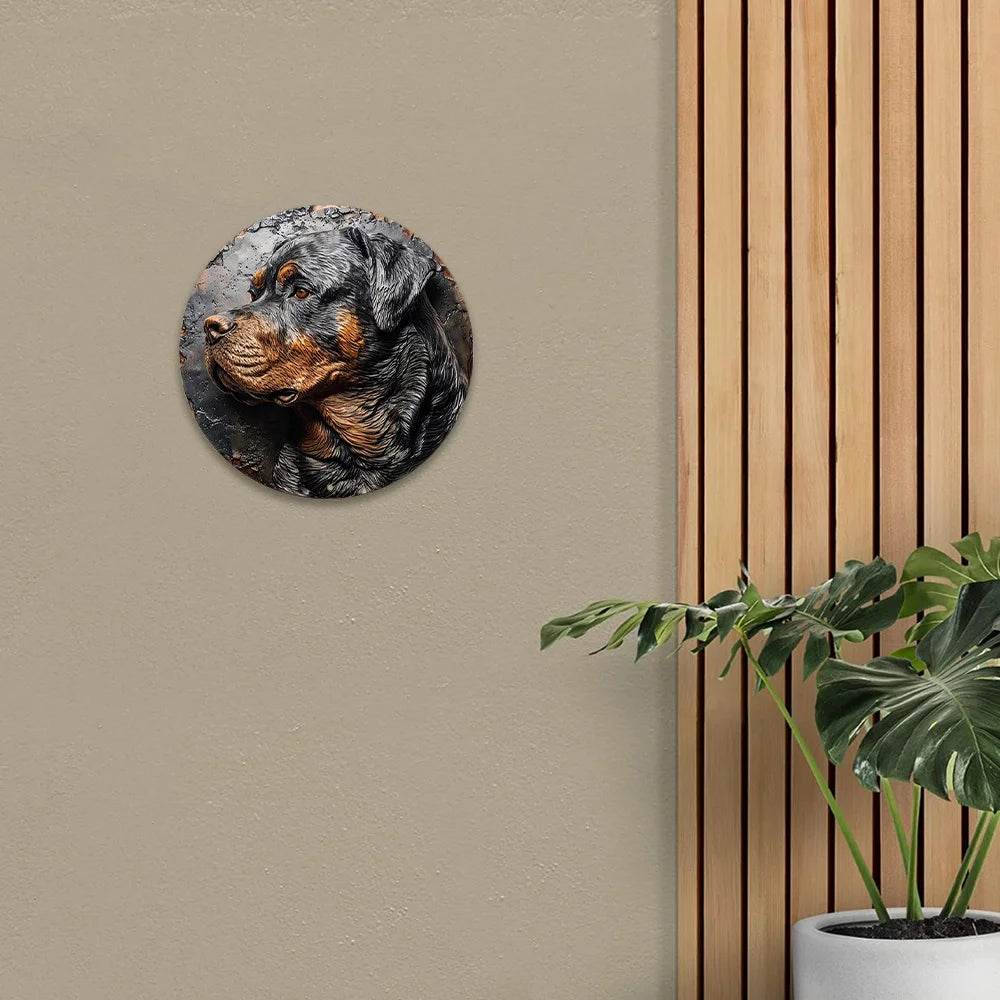 Rottweiler Dog Flat 3D Ornament - Montero Milan