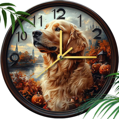 Golden Retriever Silent Wall Clock - Montero Milan
