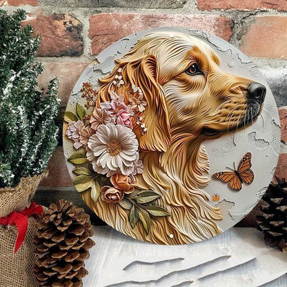 Golden Retriever Flat 3D Ornament - Montero Milan
