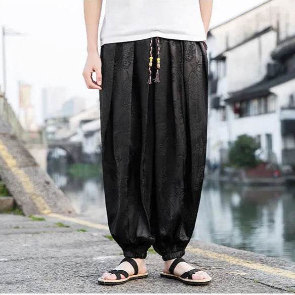 Samurai Style Wide-Leg Trousers - Montero Milan