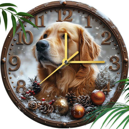 Golden Retriever Silent Wall Clock - Montero Milan