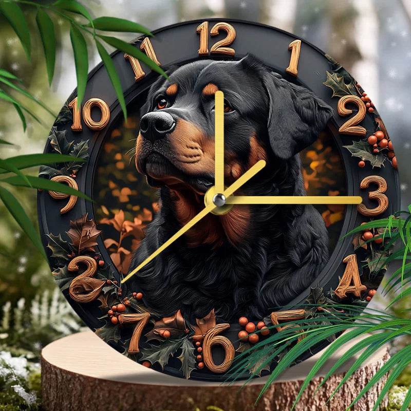 Rottweiler Silent Wall Clock - Montero Milan
