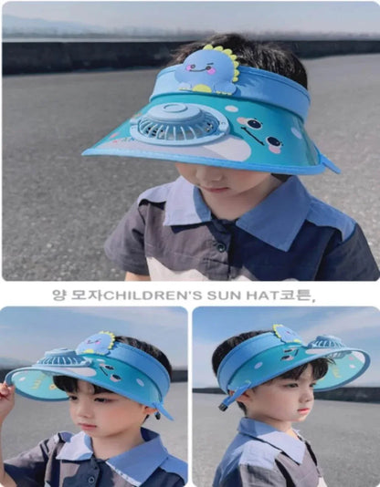 Kids Sun Visor Fan Hat - Montero Milan