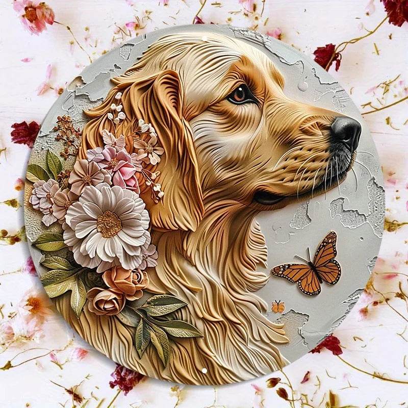 Golden Retriever Flat 3D Ornament - Montero Milan