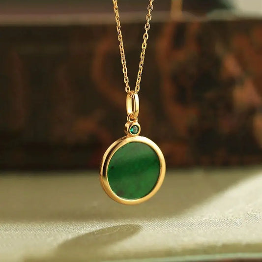 Green Chalcedony Peace & Happiness Necklace