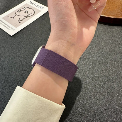 Magnetic Leather Apple Watch Band