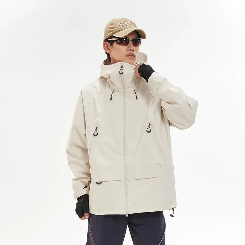 New Men Waterproof Hiking Jacket Women Windproof Sports Coat High Quality Hooded Jacket Outdoor Ride Climbing Running Jacket