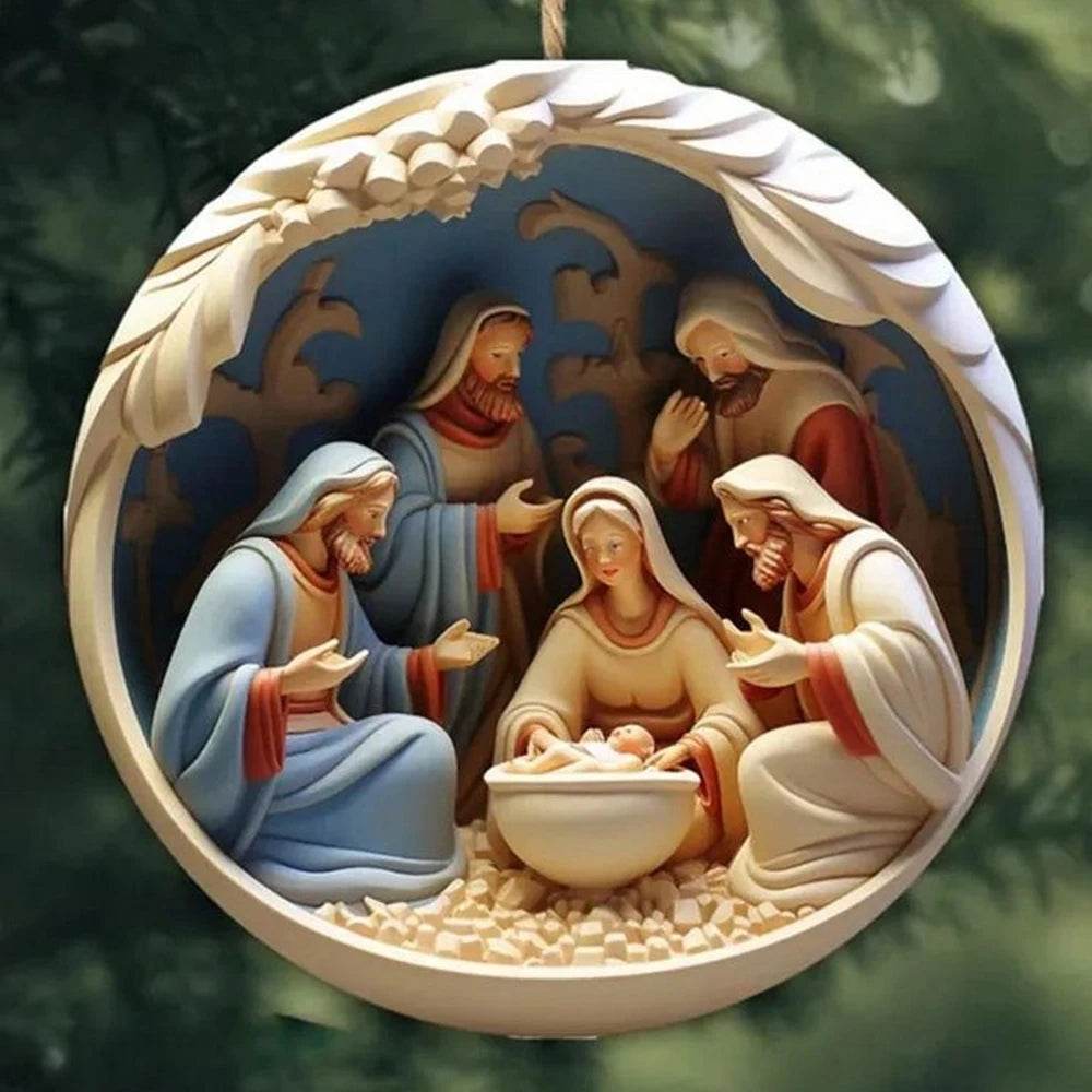 Classic Christmas Nativity Ornaments (1 / 6 / 12 PCs) - Montero Milan