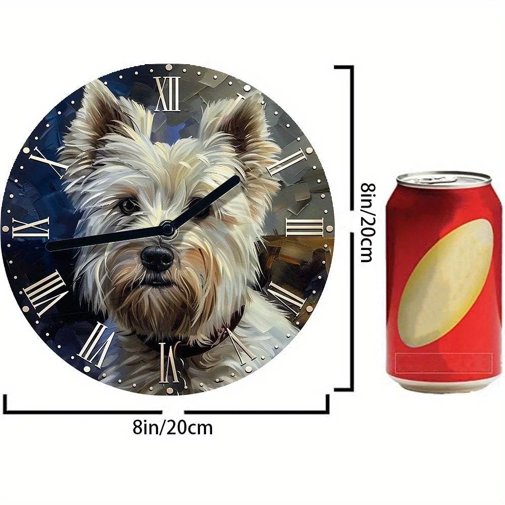 West Highland White Terrier Silent Wall Clock - Montero Milan