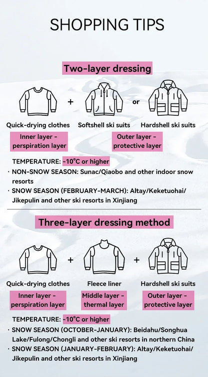 VECTOR Men and Women Cotton Contrast Skiing Top Waterproof and Durable Warm Snowboard Ski Double Board Single Board Outdoors