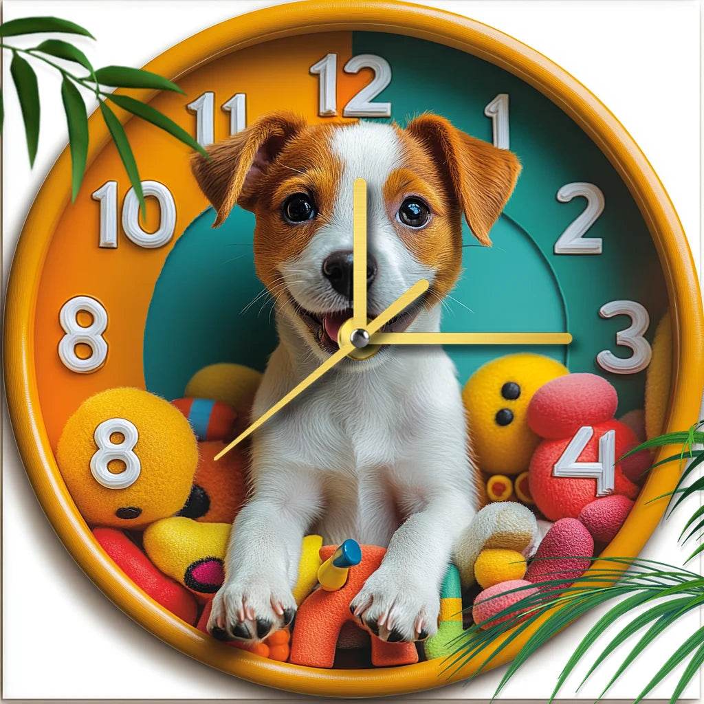 Jack Russell Terrier Silent Wall Clock - Montero Milan