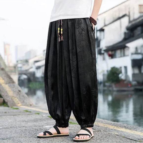 Samurai Style Wide-Leg Trousers - Montero Milan