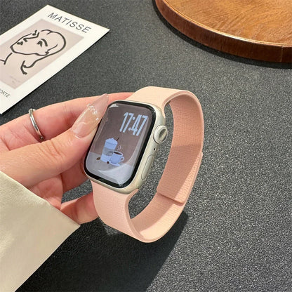 Magnetic Leather Apple Watch Band