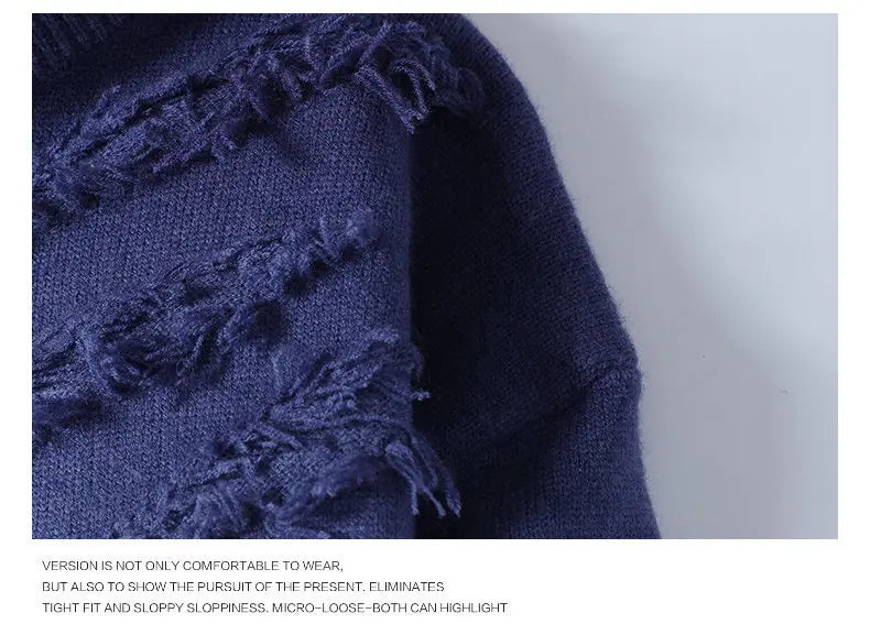 Men’s Distressed Gradient Sweater