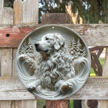 Great Pyrenees Dog Flat 3D Ornament - Montero Milan