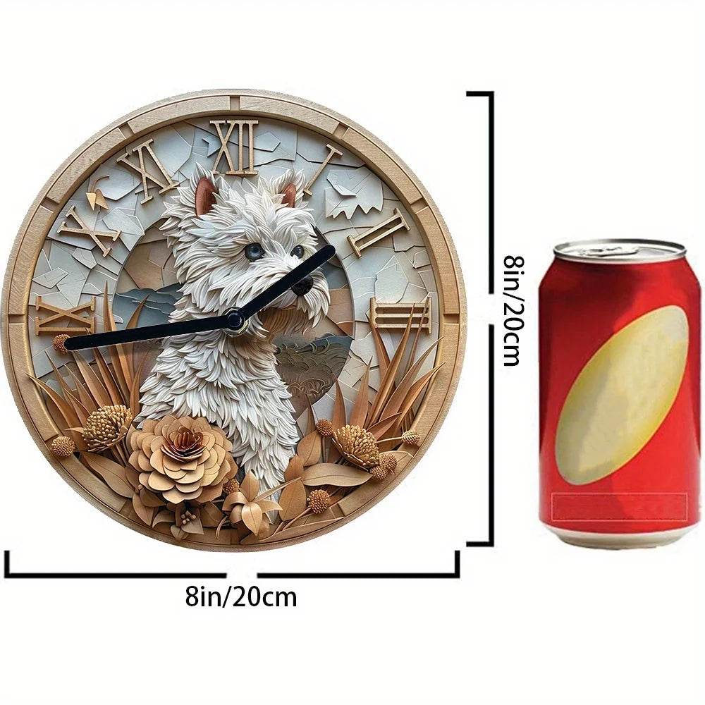 West Highland White Terrier Silent Wall Clock - Montero Milan