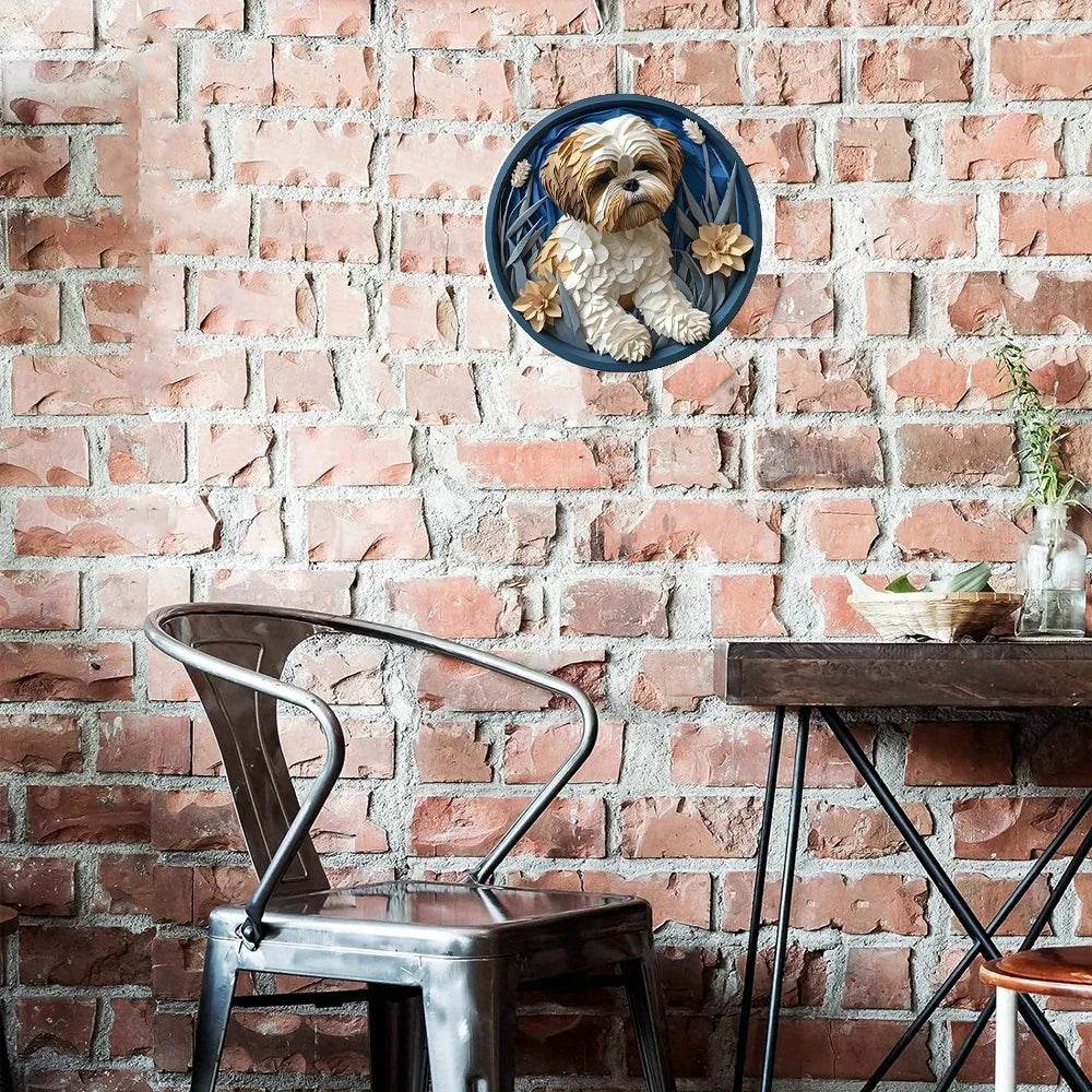 Pug Dog Flat 3D Ornament - Montero Milan