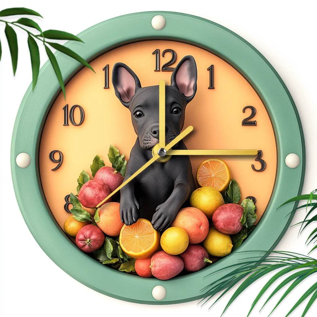 Bullmastiff Silent Wall Clock - Montero Milan