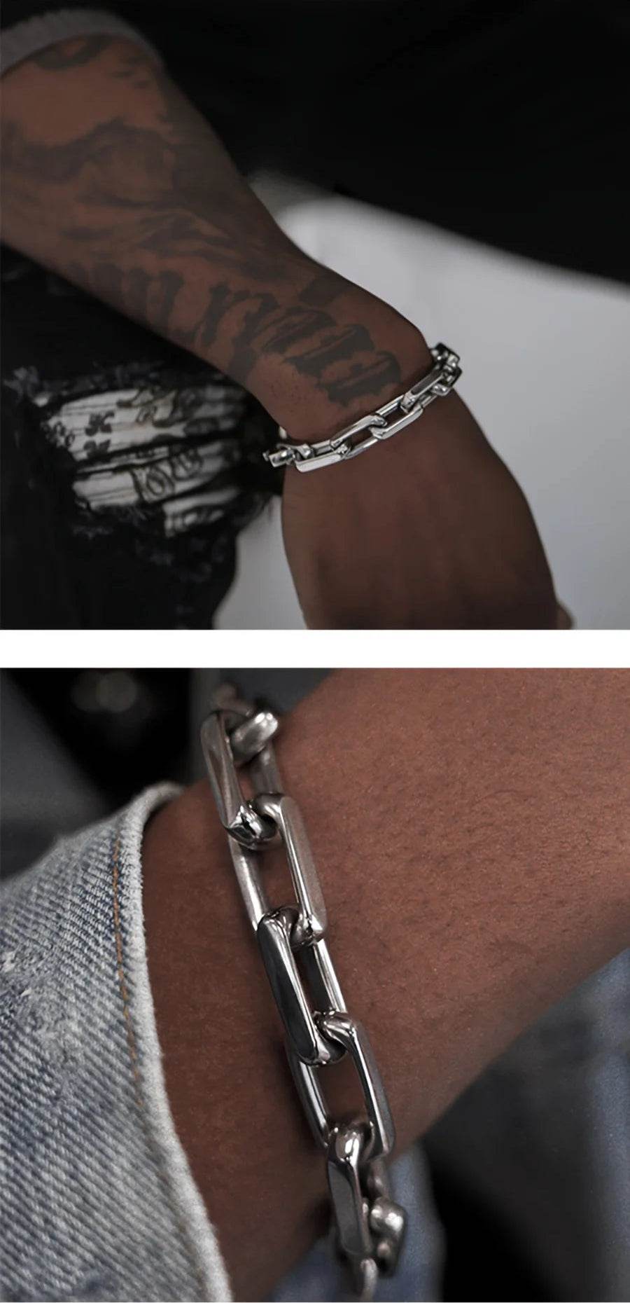 Titanium Steel Chain-Link Bracelet - Montero Milan
