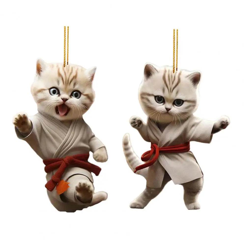 Kung Fu Cat Ornament ( 1 PCs / 4 PCs ) - Montero Milan