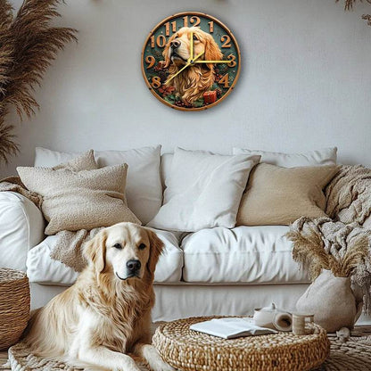 Golden Retriever Silent Wall Clock - Montero Milan
