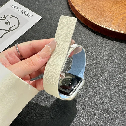 Magnetic Leather Apple Watch Band