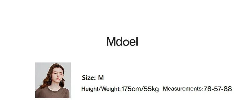 TOYOUTH Women T-shirt  2025 Autumn New Slanted Hem Lyocell Wool Slim Fit Long Sleeve Base Tops