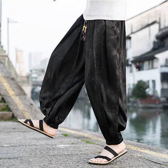 Samurai Style Wide-Leg Trousers - Montero Milan