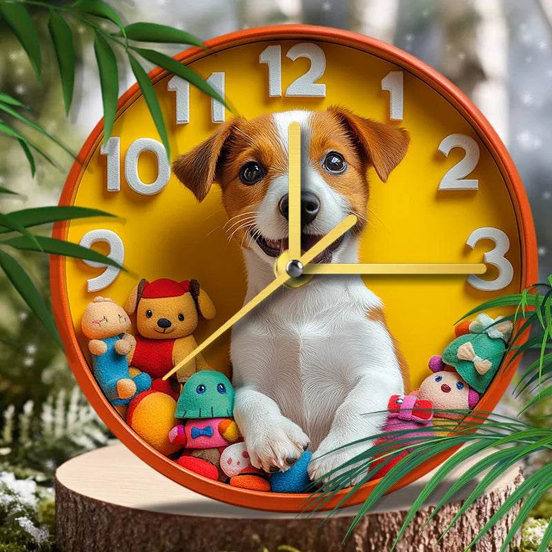 Jack Russell Terrier Silent Wall Clock - Montero Milan