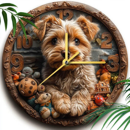 Yorkshire Terrier Silent Wall Clock - Montero Milan