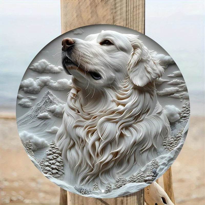 Great Pyrenees Dog Flat 3D Ornament - Montero Milan