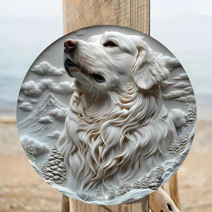 Great Pyrenees Dog Flat 3D Ornament - Montero Milan