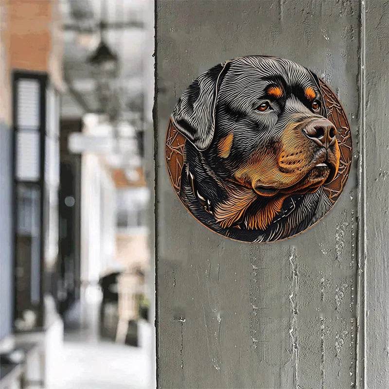 Rottweiler Dog Flat 3D Ornament - Montero Milan